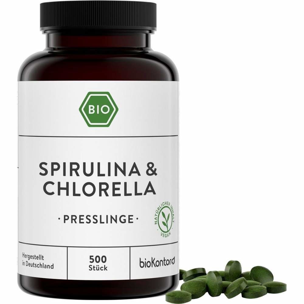 Spirulina Chlorella Presslinge Bio Algenpräparat Biokontor 6483