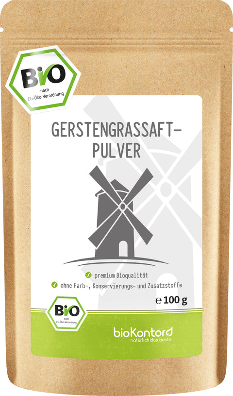 Gerstengrassaftpulver bio 100g Doypack