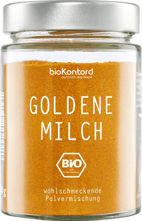 Goldene Milch bio im Glas