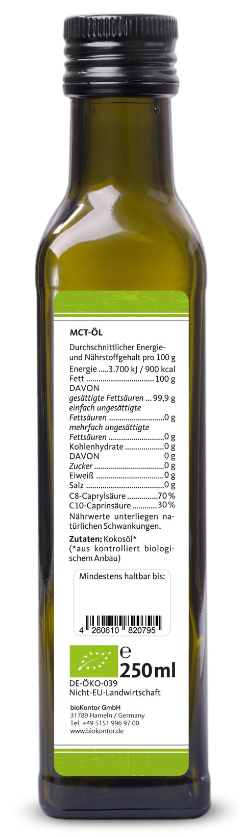 MCT Öl bio Caprylsäure C8