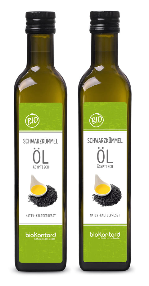 Schwarzkümmelöl bio nativ kaltgepresst 1 Liter UV-geschützte Flasche