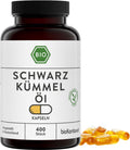 Schwarzkümmelöl Kapseln bio vegan 400 Stück PET-Dose UV-geschützt 