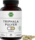 Triphala Kapseln bio vegan 180 Stück PET-Dose UV-geschützt 