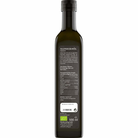 Rapskernöl nativ BIO 500 ml