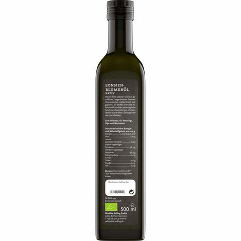 Sonnenblumenöl nativ BIO 500 ml